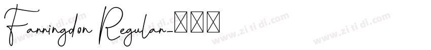Farringdon Regular字体转换